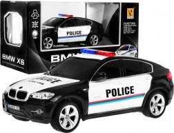 Policijski avto BMW X6 za otroke 8+ Daljinsko upravljana policija 1:24 Luči Rooster