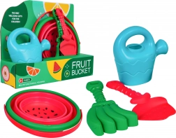 Megaset peščenih dodatkov s zložljivim vedrom