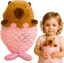 Plush Capybara Mermaid Pink 28 cm