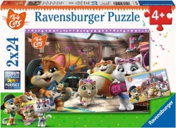 Otroški puzzle RAVENSBURGER 44 MAČK – 2×24 kosov