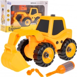 Sestavljiv gradbeni mešalnik za otroke 3+ z izvijačem in 3 nastavki – Bager