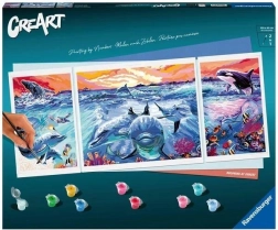 CreArt Delfini ob sončnem zahodu 23577