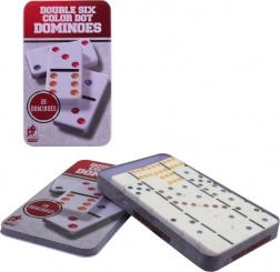 Domine v kovinski škatli za otroke