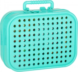 Kreativna mozaika v kovčku z akumulatorskim vijačnikom – gradbeni komplet za otroke – Dinozaver