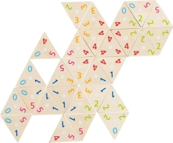 Tri-Domino lesena igra od Goki