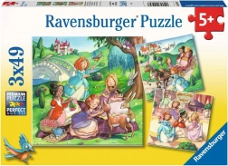 Sestavljanka Male princese 3×49 kosov RAVENSBURGER
