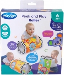Playgro ropotajoči valj za podporo plazenju