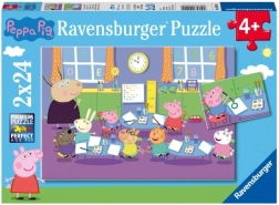 Ravensburger puzzle Peppa Pig 2×24 koščkov – razred