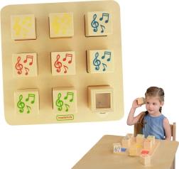 Masterkidz Leseni senzorični glasbeni Montessori set za razvrščanje