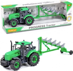 Zeleni traktor s plugom na vztrajnik POLESIE