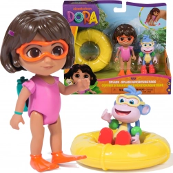Dora Odkrij svet Splash-Splash – figurice Dore in Butka z dodatki