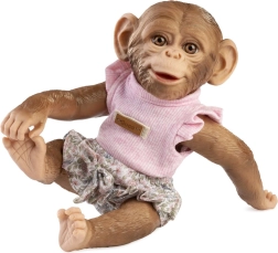 Guca realistična opičja punčka dojenček z vinilskim telesom 32 cm