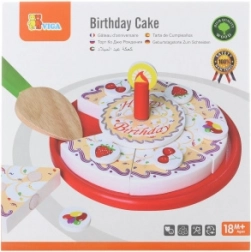 Lesena rojstnodnevna torta za rezanje VIGA
