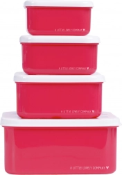 Set štirih škatlic za malico Češnja od A Little Lovely Company