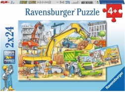 RAVENSBURGER Sestavljanka Dela na gradbišču 2x24 kosov