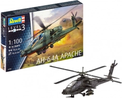 Plastični model helikopterja REVELL AH-64A Apache 1:100
