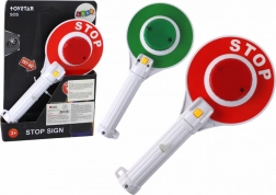 Otroški policijski loparček – dvostranski z lučkami stop/pojdi