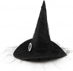 otroški čarovniški klobuk s srebrno zaponko