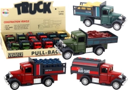 Kovinski dostavni avtomobilček z odpirajočimi se vrati, lučmi in zvoki