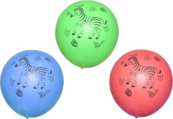 Napihljivi balon zebra 30 cm - 10 kosov