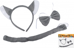 Pustni komplet volk za otroke