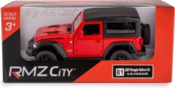 Model avtomobila JEEP Wrangler Rubicon 2021 soft top 1:35 – rdeč