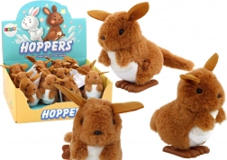 Navijalni skakajoči plišasti kenguru rjav