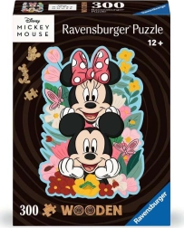 Ravensburger lesene obrisne sestavljanke Mickey in Minnie 300 kosov