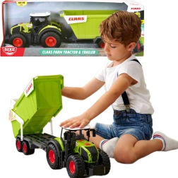 Interaktivni traktor Claas s prikolico Dickie s svetlobo in zvokom