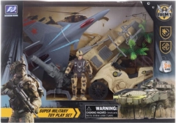 Vojaški komplet z lovcem, motorjem in vodnim skuterjem