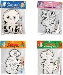 Slikanje lesenih živalskih motivov – ustvarjalni set za otroke