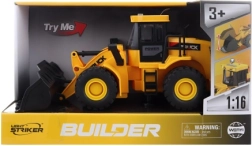 Gradbeni nakladalnik 1:16 na vztrajnik z lučmi in zvoki