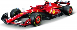 modelarski komplet bburago 1:24 FERRARI F1 SF24 2024 št. 55 Carlos Sainz s stojalom