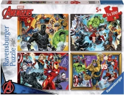 Ravensburger puzzle Marvel: Avengers 4x100 koščkov