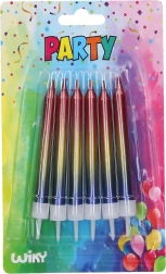 Kovinske svečke s podstavki - 6 kosov