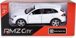 Kovinski model RMZ City Porsche Cayenne 1:32 bel s pogonom na vzmet (pull-back)