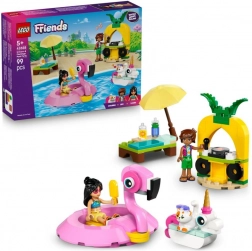 lego friends: zabava ob bazenu z samorogom in plamencem