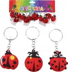 Obesek za ključe pikapolonica