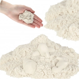 magični kinetični pesek za otroke 1 kg – bel