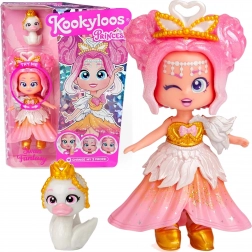 KookyLoos figurica Princess Swan Fantasy z dodatki