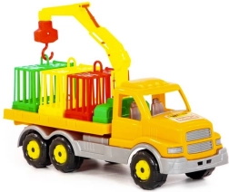 Tovornjak s prekucnim žerjavom in prevozom živali 47 cm