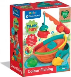 Logična igra ribolov z ribiško palico in čolničkom CLEMENTONI
