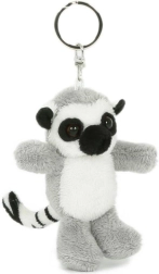 Plišast obesek za ključe lemur kata 7 × 8 cm