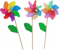 Leseni vetrnik s palico 18 cm