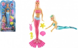 Punčka morska deklica z dodatki za vodo 34 cm