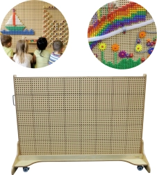 MASTERKIDZ samostoječa kreativna STEM tabla 166 × 125 cm