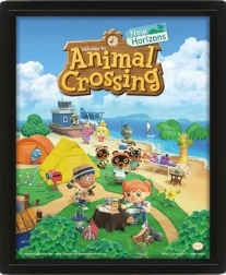 3D slika Animal Crossing z lentikularnim tiskom
