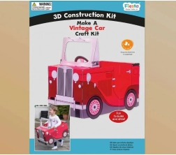Fiesta Crafts 3D sestavljanka Vintage avto rdeče