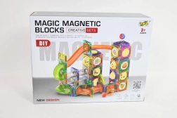 Magnetna konstrukcijska igrača – kroglična steza 94 delov