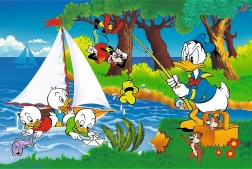 Puzzle Pustolovščina ob jezeru 160 kosov